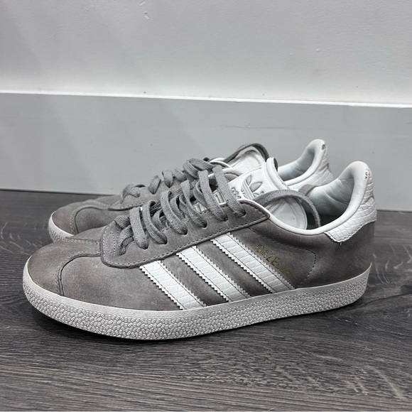 adidas Other - Adidas Gazelle Gray and White Sneakers